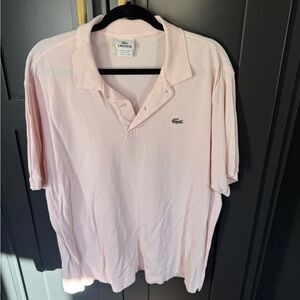 Lacoste Men's Light Pink Polo Shirt
